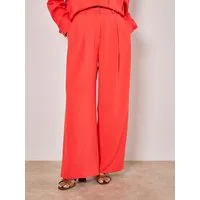 Apricot Palazzohose Hose mit weitem Bein (1-tlg) mit Bügelfalte