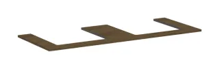 Hansgrohe Konsole Xilesa E 1375x550mm m. 2 Ausschnitt Aufsatzwasch.ge Eiche Kaschmir, 54274550 54274550