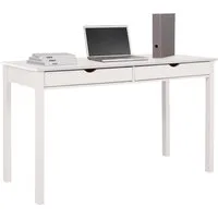 Home affaire Schreibtisch Gava, massives Kiefernholz, für das home office, Breite 100/120/140 cm