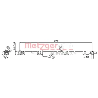Metzger Bremsschlauch vorne rechts Toyota Previa Rav 4