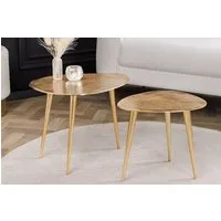 riess-ambiente Couchtisch ELEMENTS 50cm gold (Set, 2-St), Wohnzimmer · Metall · Handarbeit · Retro