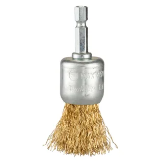 Makita Pinselbürste - gewellt - verzinkt - 1/4 Zoll-Sechskant - D-73726