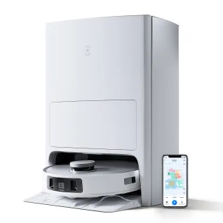 Ecovacs Deebot T20 Omni Saug-/Wischroboter [220 Min 04 L 6000 Pa] weiß inkl. Absaugstation