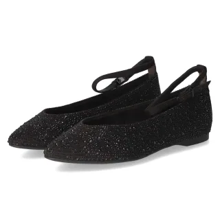 Tamaris Ballerinas  Schwarz - Gr. 38 -  Textil und Synthetik