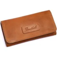 Benthill Tabakbeutel Echt Leder Tabaktasche Premium Tabakbeutel Drehertasche Echtleder, Reißverschlussfach