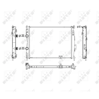 NRF Motork?hler gel?tet Nissan Qashqai 1 2,0 53755