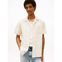 Tommy Jeans Kurzarmhemd TJM CORD REG CAMP SHIRT Mit Rundhalsausschnitt