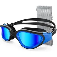AFKSMILE Schwimmbrille Polarisierte Schwimmbrille für Unisex und Erwachsene und Damen, 100% UV-Schutzbrille, Upgrade Anti-Beschlag-Technologie