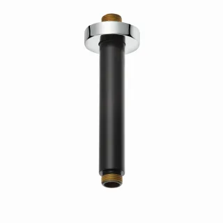 Kludi A-QA Deckenauslass 150 mm mattschwarz/chrom, 6651587-00 6651587-00