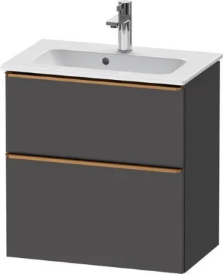 Duravit D-Neo Waschtischunterbau wandhängend Graphit Matt 610x372x625 mm - DE4368004490000 DE4368004490000