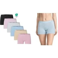Rungassi Boxershorts 6er Pack Deluxe Damen Boxershort Slips Panty Hot Pants Hipster 3103
