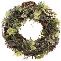 Kunstblume Herbstfloristik, CreaFlor Home, Höhe 34 cm, Höhe: 34cm, Farbe: Naturfarben, Motiv: Hortensien