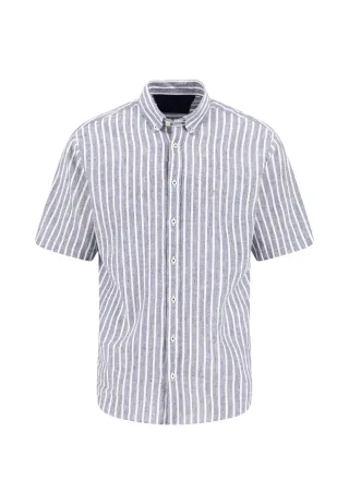 FYNCH-HATTON - Summer Linen Stripe, B.D., 1/2 marine - Gr. - 3XL