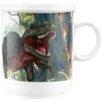 Seltmann Weiden Becher Becher mit Henkel 0,25 l, 1-tlg., Porzellan, Becher mit Dino - Design