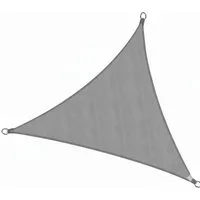 Sol Royal Sonnensegel Sonnensegel dreieckig Wasserdicht 3x3x3m SolVision PS9, Grau, Terrasse Sonnensegel Balkon Segeltuch UV Sonnenschutz Garten