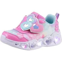 Skechers Blinkschuh HEART LIGHTS - LOVIN REFLECTION Lauflernschuh Blink,-Klettschuh mit Herz-Applikation, Größenschablone zum Download
