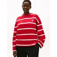 Tommy Hilfiger Curve Sweatshirt CRV TH SCRIPT MDRN TERRY SWTSHRT in großen Größen