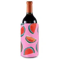 *Alpina* Weinkühler GEL FLASCHENKÜHLER "Wassermelone" Klettverschluss Kühlmanschette 33, wiederverwendbar Champagnerkühler Getränkekühler Weinkühler Wein Sekt