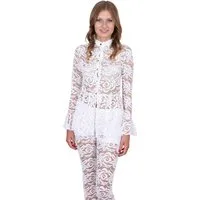 Sarcia.eu Blusentop John Zack Weiße Bluse aus Spitze S