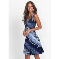 bonprix Shirtkleid für eleganten Look, aus Polyester und Elasthan, A-Linie, ärmellos