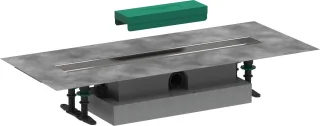 Hansgrohe Komplettset uBox universal für flache Installat.600mm für DR FS, 56016180 56016180