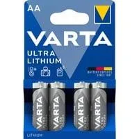 Lithium, Batterie 4 Stück, AA