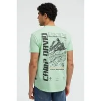 CAMP DAVID Rundhalsshirt mit fixierten Turn-Up-Ärmeln