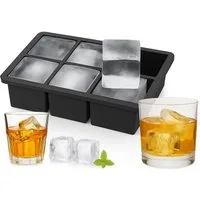 relaxdays Eiswürfelform Silikon 5 cm, (6-tlg)