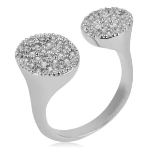 US Polo Assn Jewellery Evelyn Rhodiumring