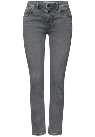 Street One - Casual Fit Jeans grau - Gr. - 28