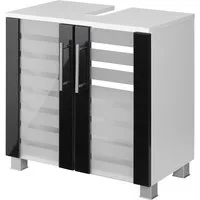 welltime Waschbeckenunterschrank Jaca Breite 60 cm, mit MDF Hochglanz-Fronten