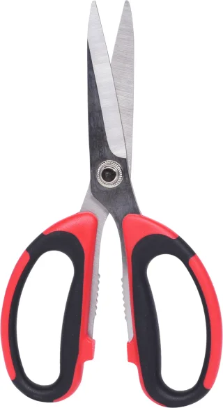 KS Tools Universal-Werkstattschere, 190mm, schwarz-rot schwarz/rot - 118.0066