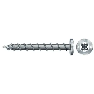 Fischer Spanplattenschraube 6,0x70 PowerFast FPF II PZF BC, Panhead, Kreuzschlitz PZ, Vollgewinde - 670538