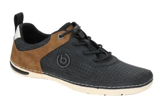 Bugatti Herrenschuhe 321-ASG03-5000 Glenans Dunkelblau Synthetik Textil Vegan