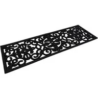 BURI Fußmatte Gummi Stufenmatte Gussoptik 75x25cm Treppenschoner Treppenmatten Fußab