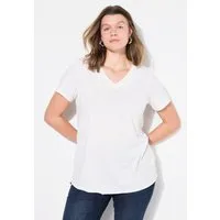 Studio Untold T-Shirt T-Shirt Wide Classic Fit V-Ausschnitt Halbarm