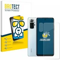 BROTECT Displayschutzglas Folie für Xiaomi Redmi Note 10 Pro (Display+Kamera), Schutzfolie Glas Panzer Display Schutz klar