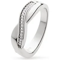 JETTE Silberring JETTE Damen-Damenring 925er Silber 25 Zirkonia, Zirkonia, synthetisch
