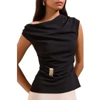 Friends Like These One-Shoulder-Top Friends Like These Oberteil mit Drapierung (1-tlg)