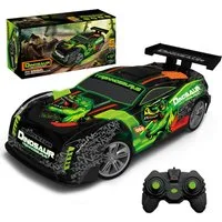 Esun RC-Auto Ferngesteuertes Dinosaurier Auto ab 3 4 5 6 8 Jahre, RC Drift Car 1:18 (SET, 2.4GHz Ferngesteuerter Monstertruck), RC Auto Kinder mit LED-Leuchten Drift RC Car