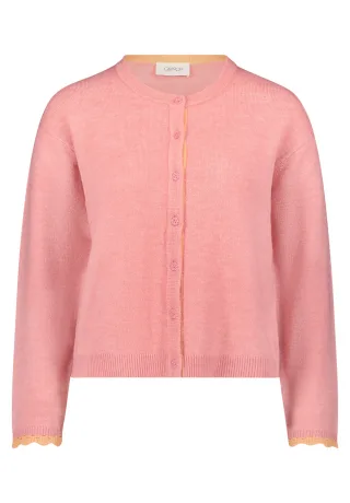 CARTOON - Strick-Cardigan pink/orange - Gr. - 44