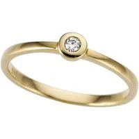 Firetti Goldring Schmuck Geschenk Gold 333 Damenring Verlobungsring Goldring Solitär, mit Brillant