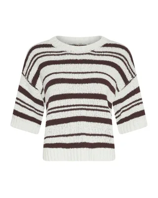 msch copenhagen - MSCHHannalie 2 4 Pullover STP egret fudge - Gr. - L/XL