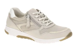 Gabor 86.978.31 ROLLINGSOFT Beige/Wei? Schn?r-Halbschuhe - Leichte und bequem...