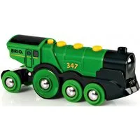BRIO® Spielzeug-Eisenbahn BRIO® WORLD, Grüner Gustav Batterielok, mit Soundfunktion, Made in Europe