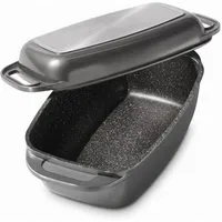STONELINE Bräter, Aluminiumguss (2-tlg), Multifunktions-Bräter, induktionsgeeignet, Designed in Germany