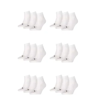18 Paar Puma Unisex Quarter Socken Sneaker Gr. 35 - 49  für Damen Herren Füßling...