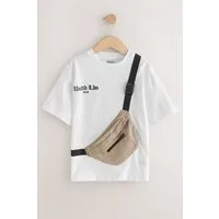 Next T-Shirt Kurzärmliges T-Shirt mit Tasche (1-tlg)