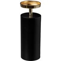 OTTO home Kerzenhalter Stumpenkerzenhalter Azlynn (1 St), aus Aluminium, mit goldfarbenen Akzenten