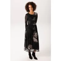 Aniston CASUAL Midikleid mit großflächigen Batik-Blüten bedruckt - NEUE KOLLEKTION